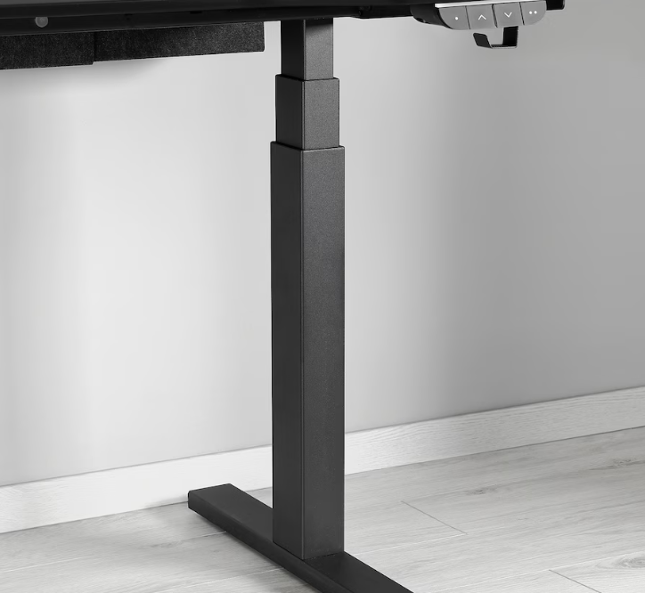 Gaming desk sit/stand, electric/black